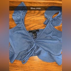 Size:Small, Brand: forever 21, color: blue